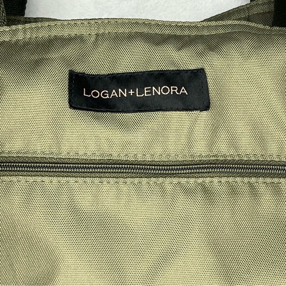 LOGAN + LENORA Waterproof DayTripper (Canvelle) Beach Bag Green Washable Tote - Picture 2 of 12